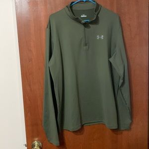 Olive Under Armour Quarter Zip pullover